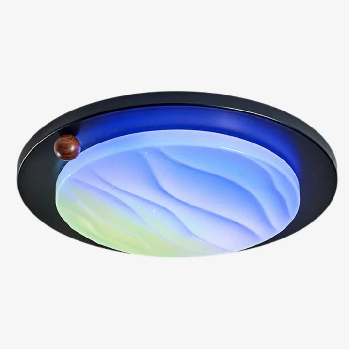 Walnut RGB Dynamic Sky Flush Mount Ceiling Light