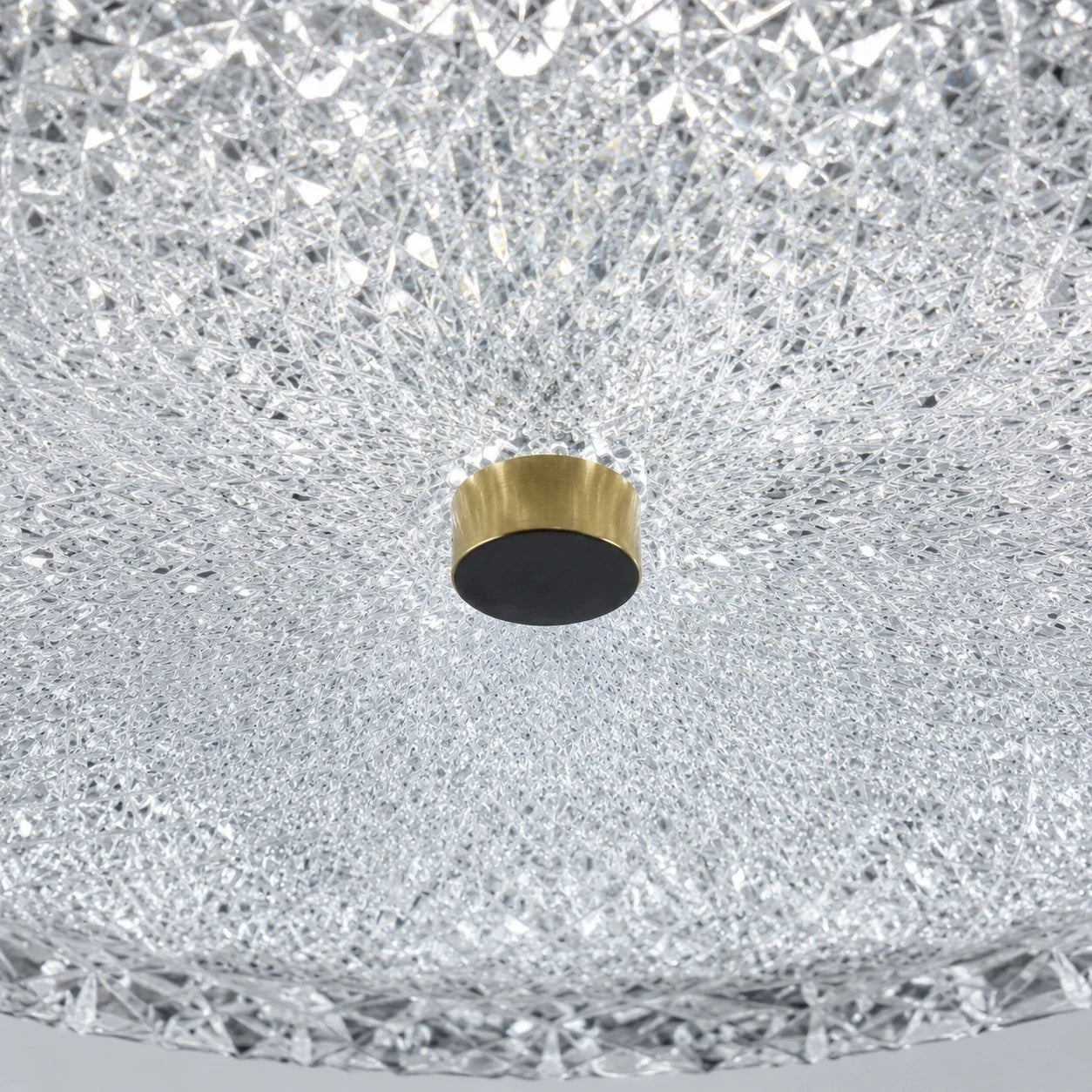 Modern Cut Glass Flush Mount Ceiling Light