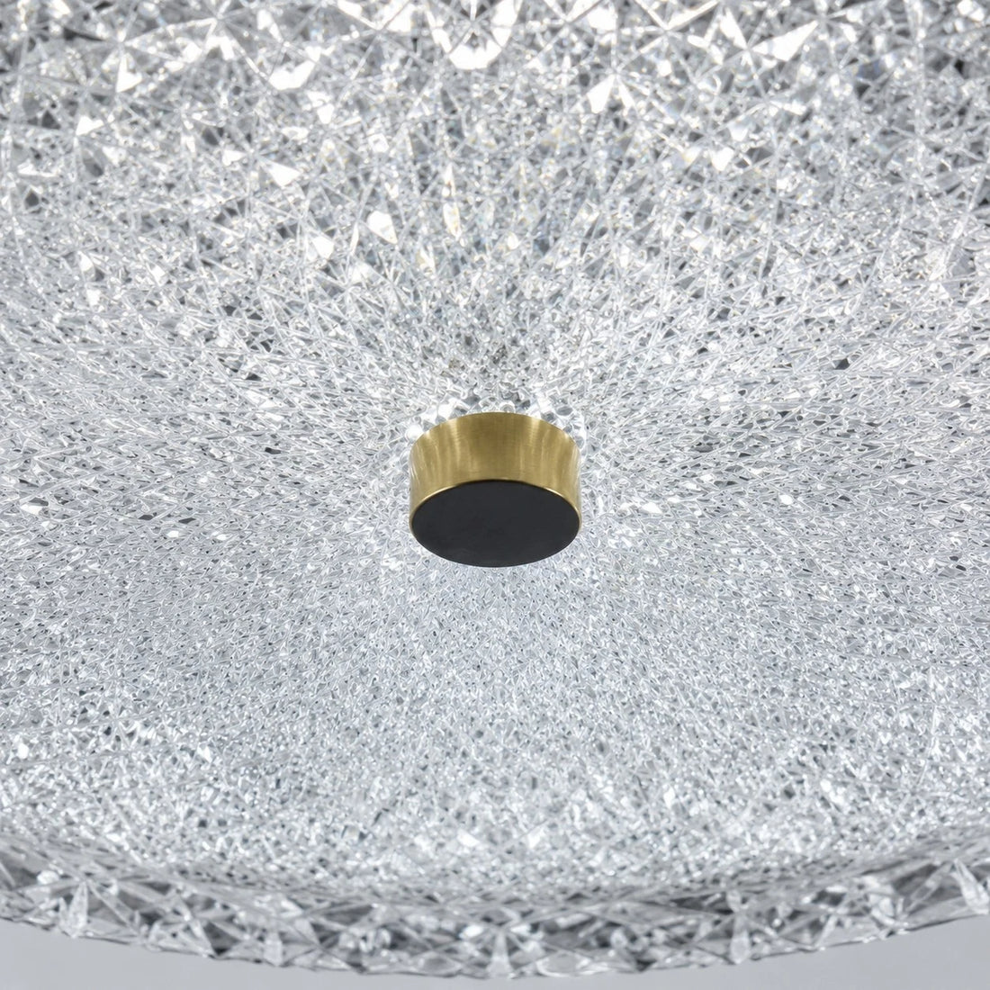 Modern Cut Glass Flush Mount Ceiling Light