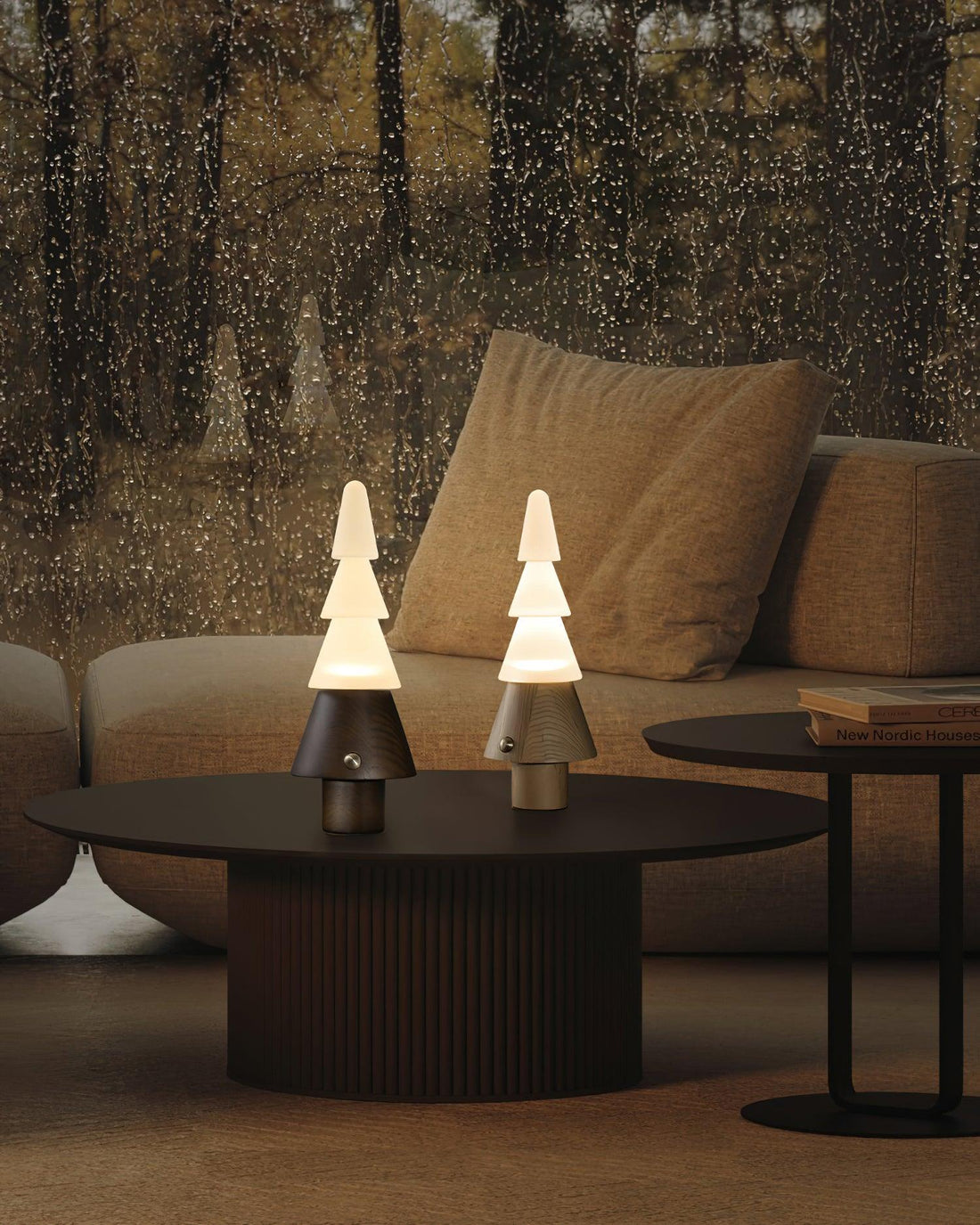 Tree Table Lamp - Built-in Battery Adjustable Night Light