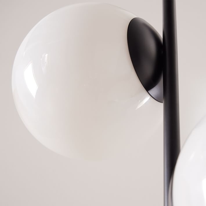 Brina Glass Multi-Light Floor Lamp - Modern Standing Light with Elegance