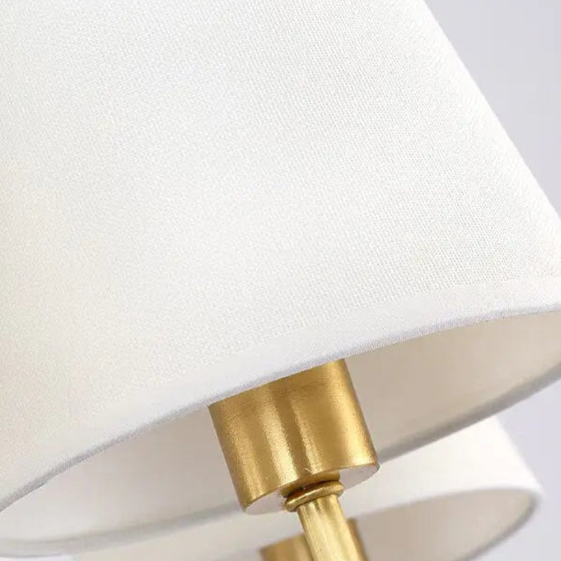Vintage Luxury Copper Fabric Wall Lamp