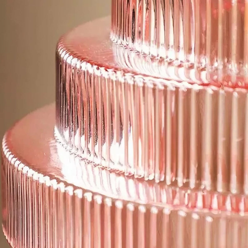 Vintage Striped Bottle Glass Timeless Pendant Light