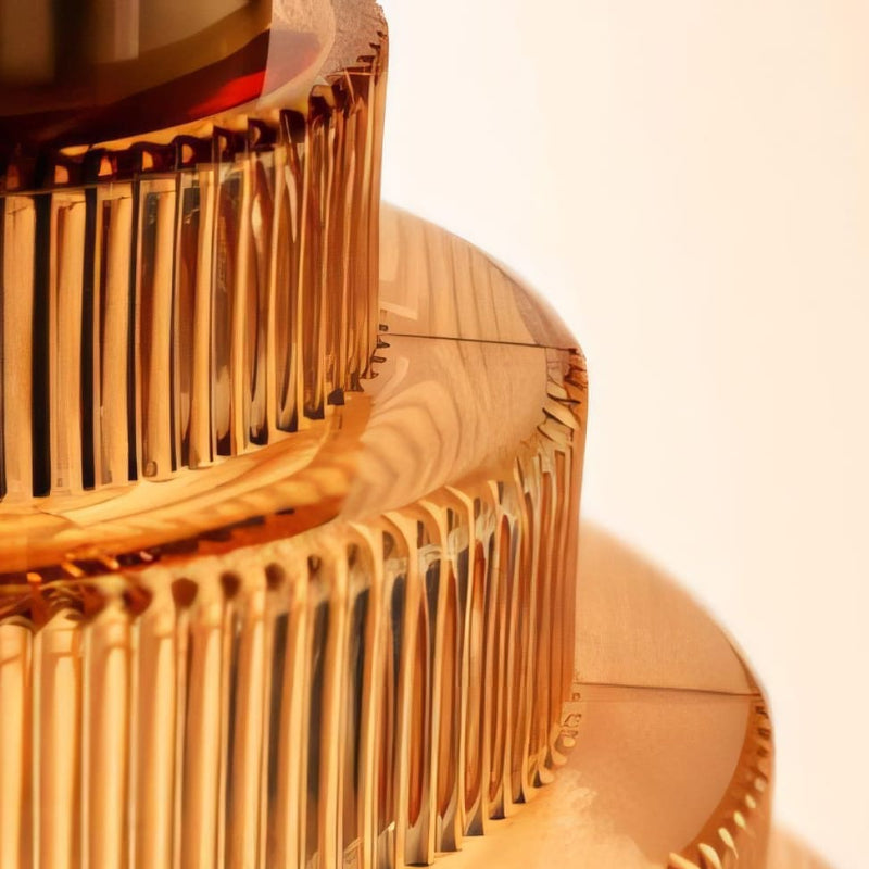 Vintage Striped Bottle Glass Timeless Pendant Light