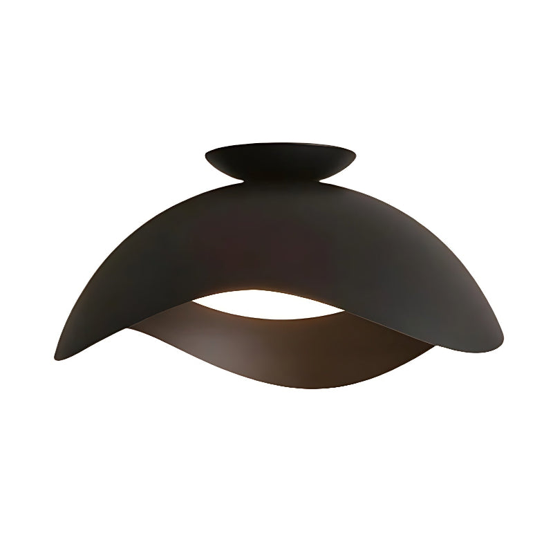 Minimalist Wavy Metal Ceiling Light