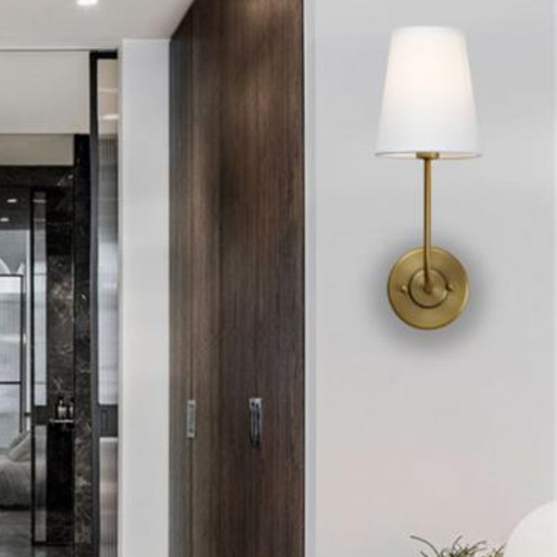 Minimalist Nordic Fabric Metal Wall Lamp