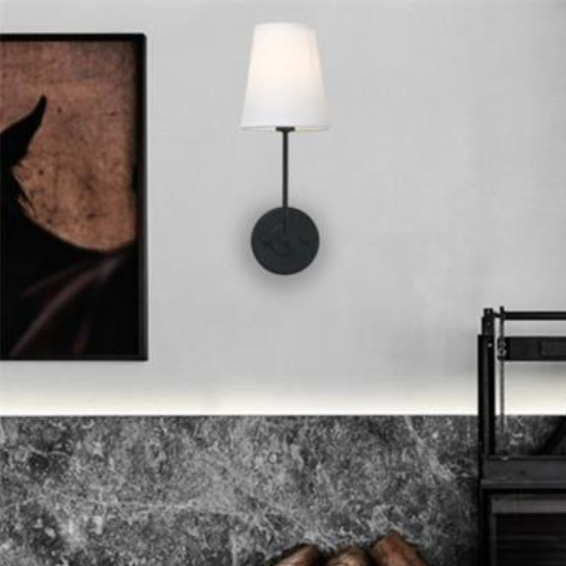 Minimalist Nordic Fabric Metal Wall Lamp