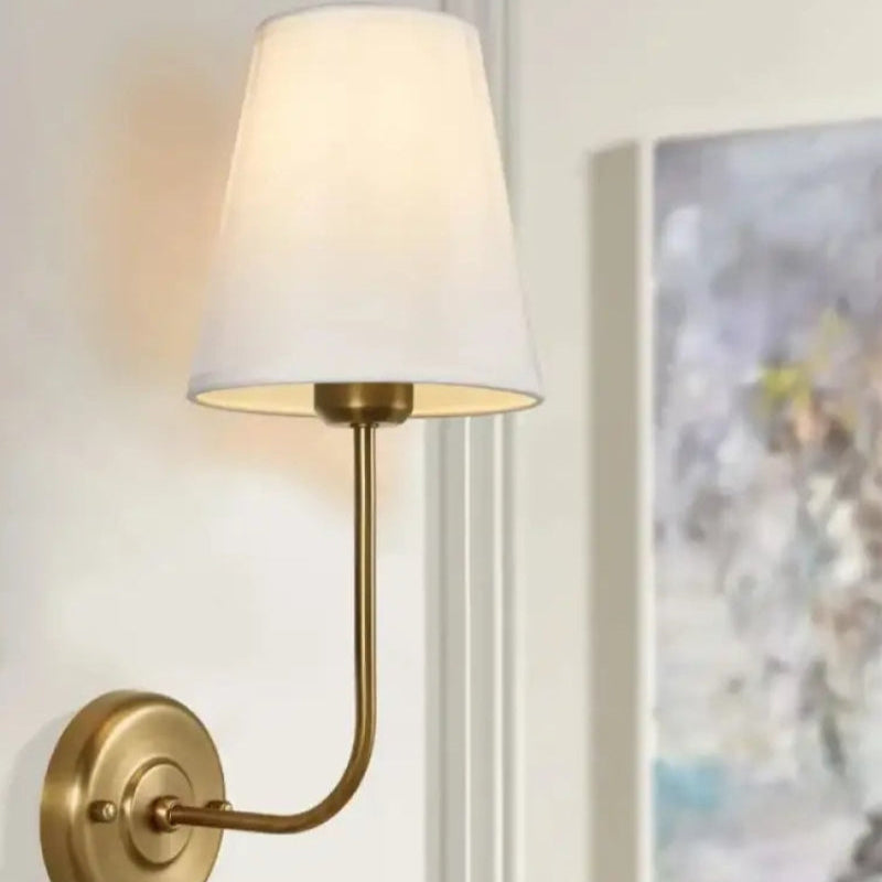 Minimalist Nordic Fabric Metal Wall Lamp