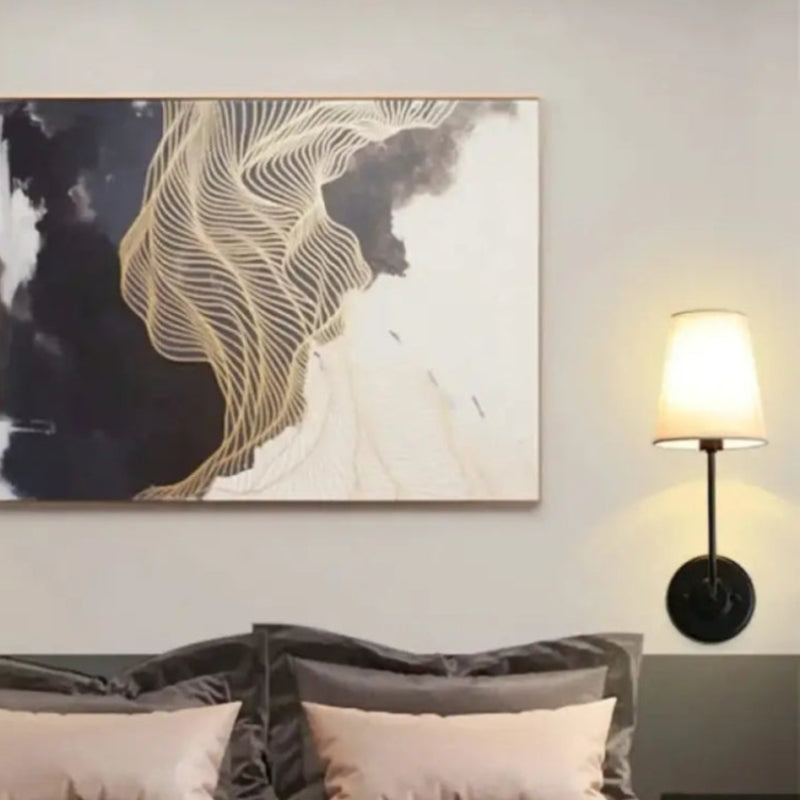 Minimalist Nordic Fabric Metal Wall Lamp