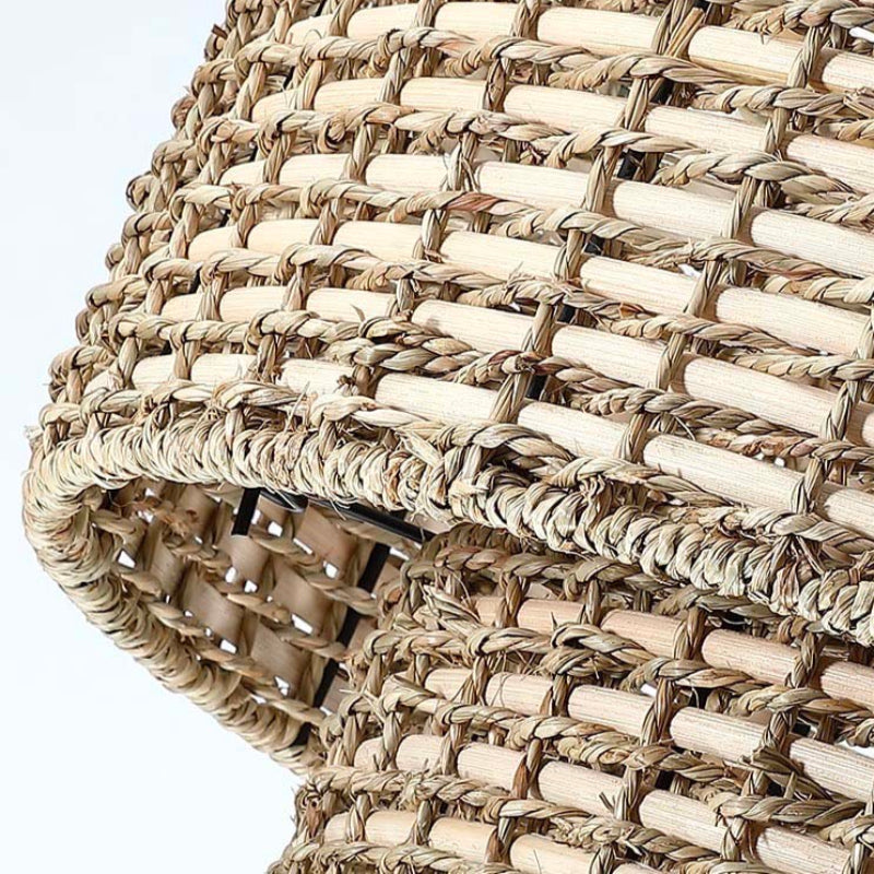 Rattan 2-Light Handwoven Classic Ceiling Light