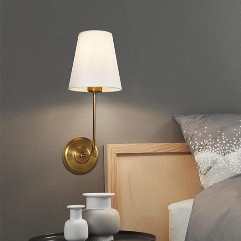 Minimalist Nordic Fabric Metal Wall Lamp