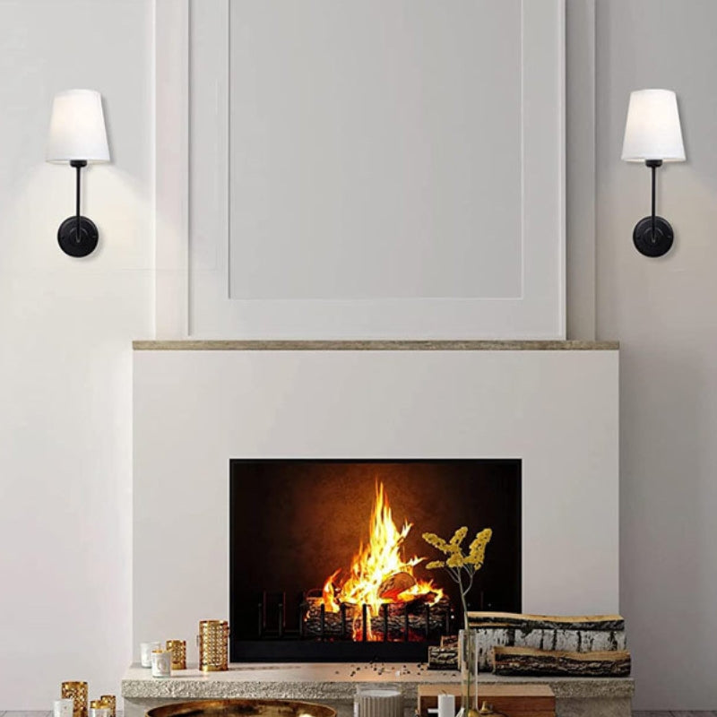 Minimalist Nordic Fabric Metal Wall Lamp