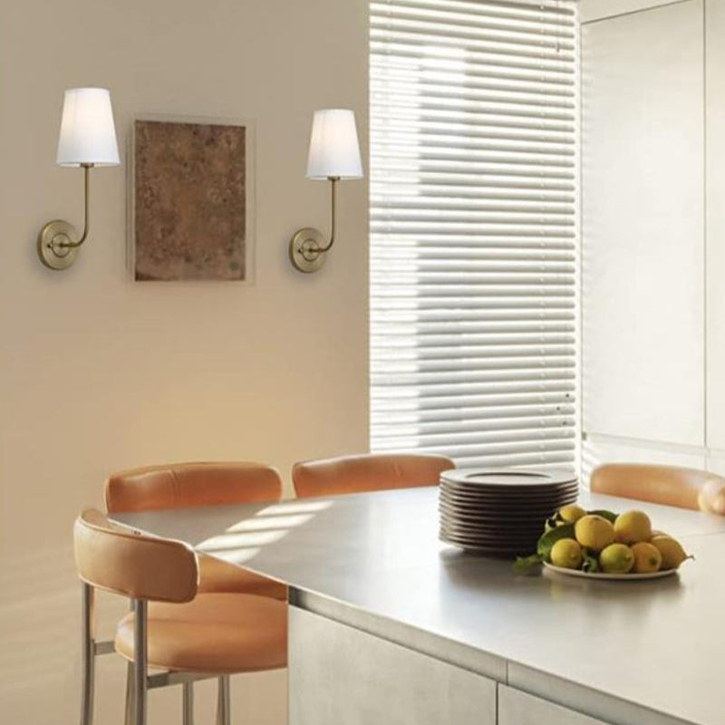 Minimalist Nordic Fabric Metal Wall Lamp