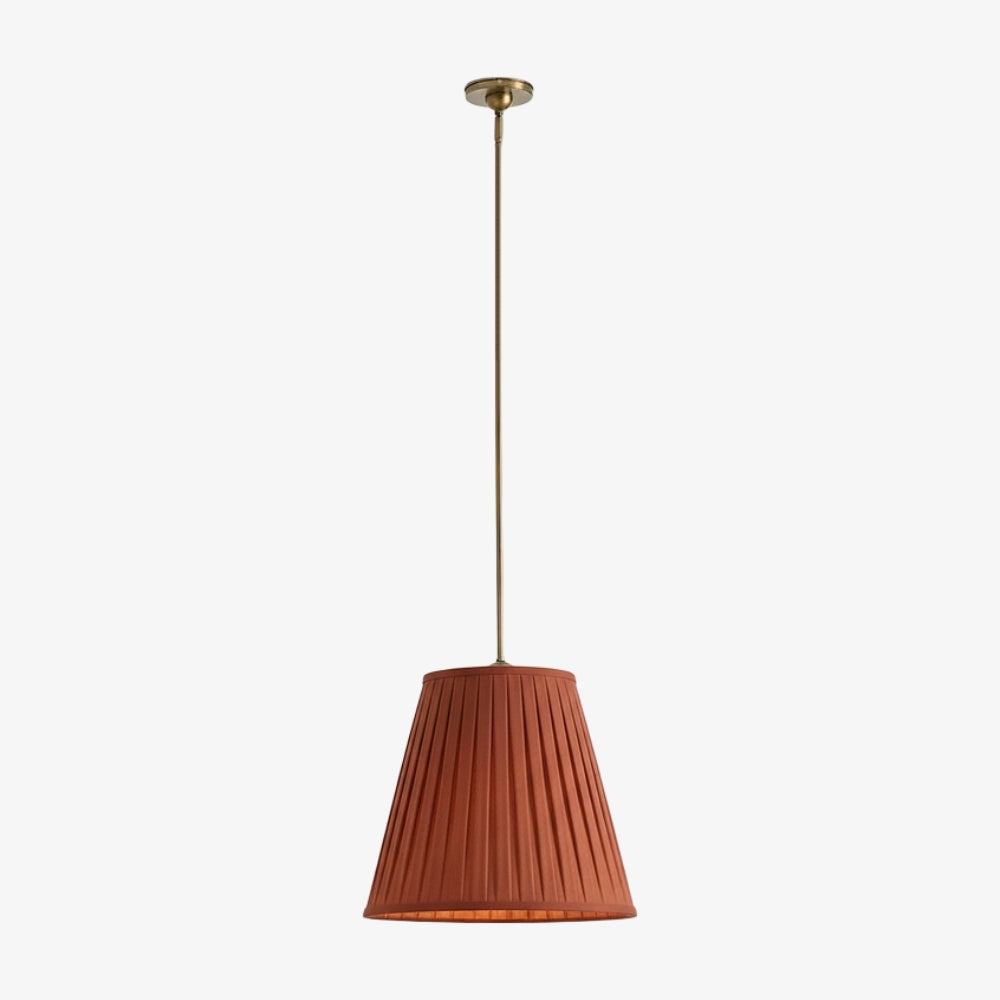 Luvora Modern Fabric Pleated Shade Pendant Lamp - Contemporary Elegant Decor Hanging Light