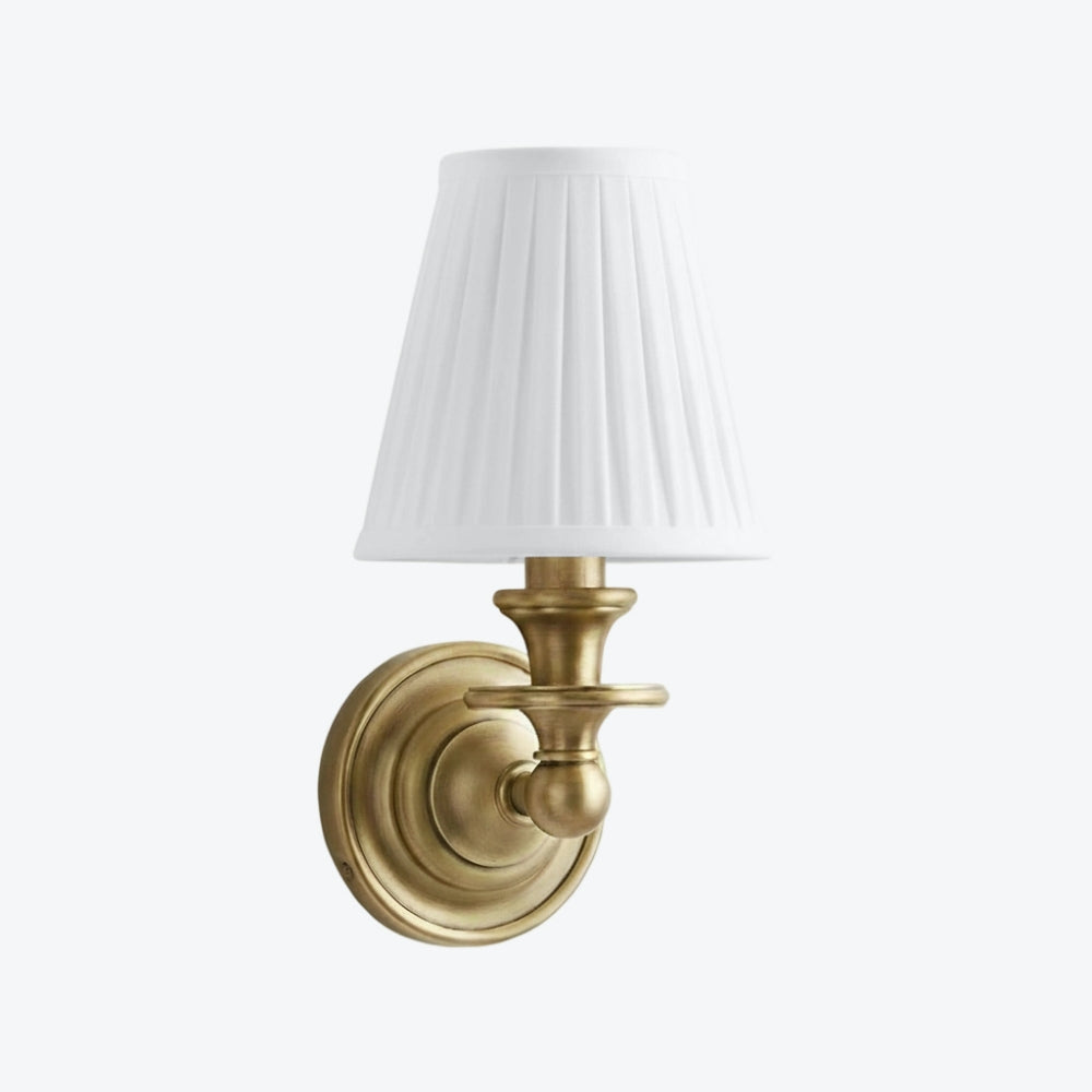 Kalvora Fabric Shade Wall Sconce - Stylish Accent Lighting for Bedroom & Hallway
