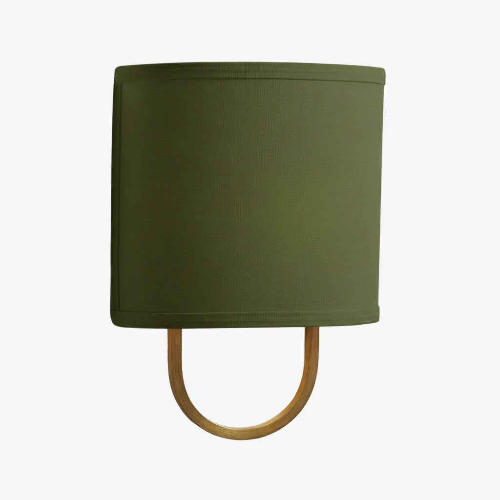 Nolvara Elegant Wall Light Featuring Soft Shade and Metal Arm