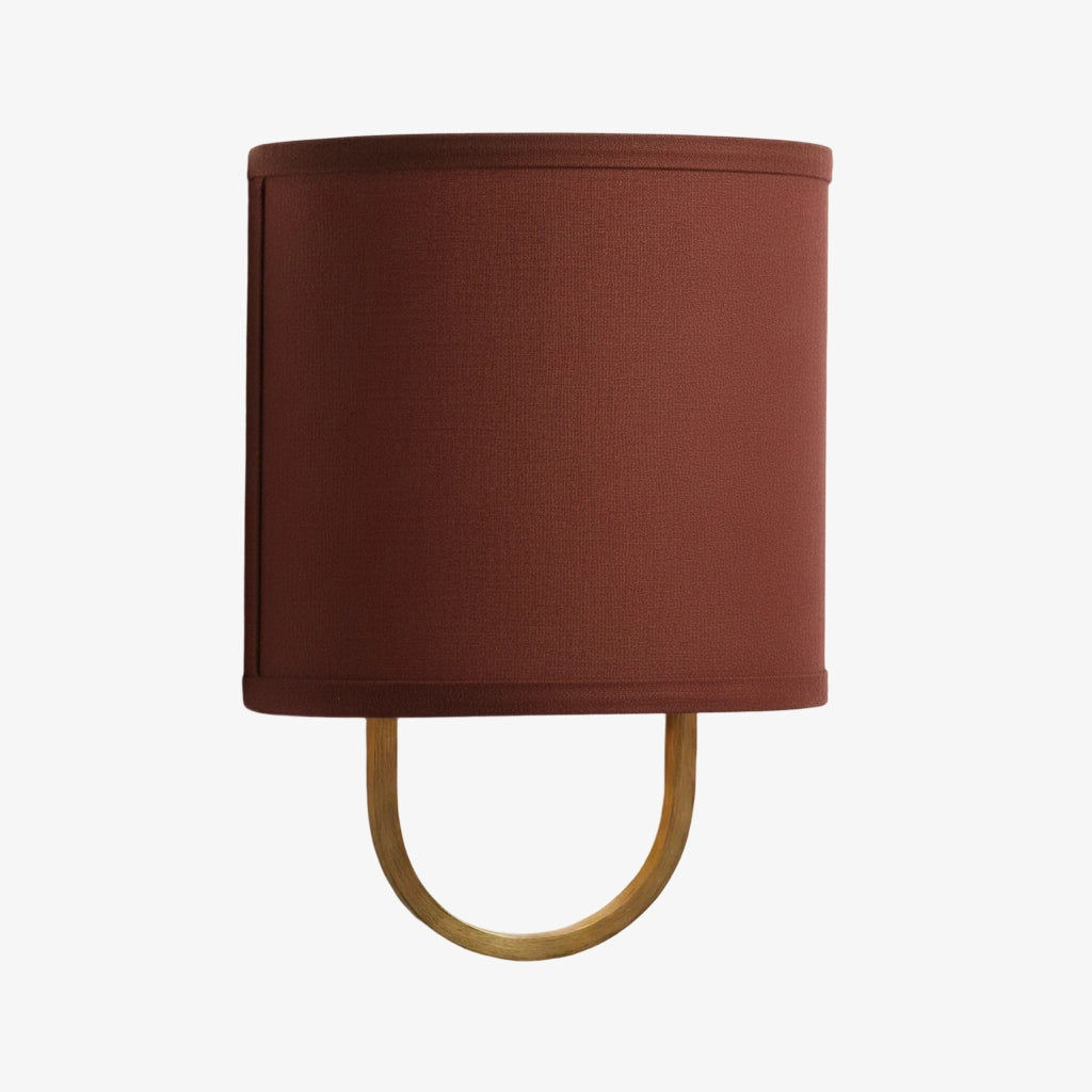 Nolvara Elegant Wall Light Featuring Soft Shade and Metal Arm