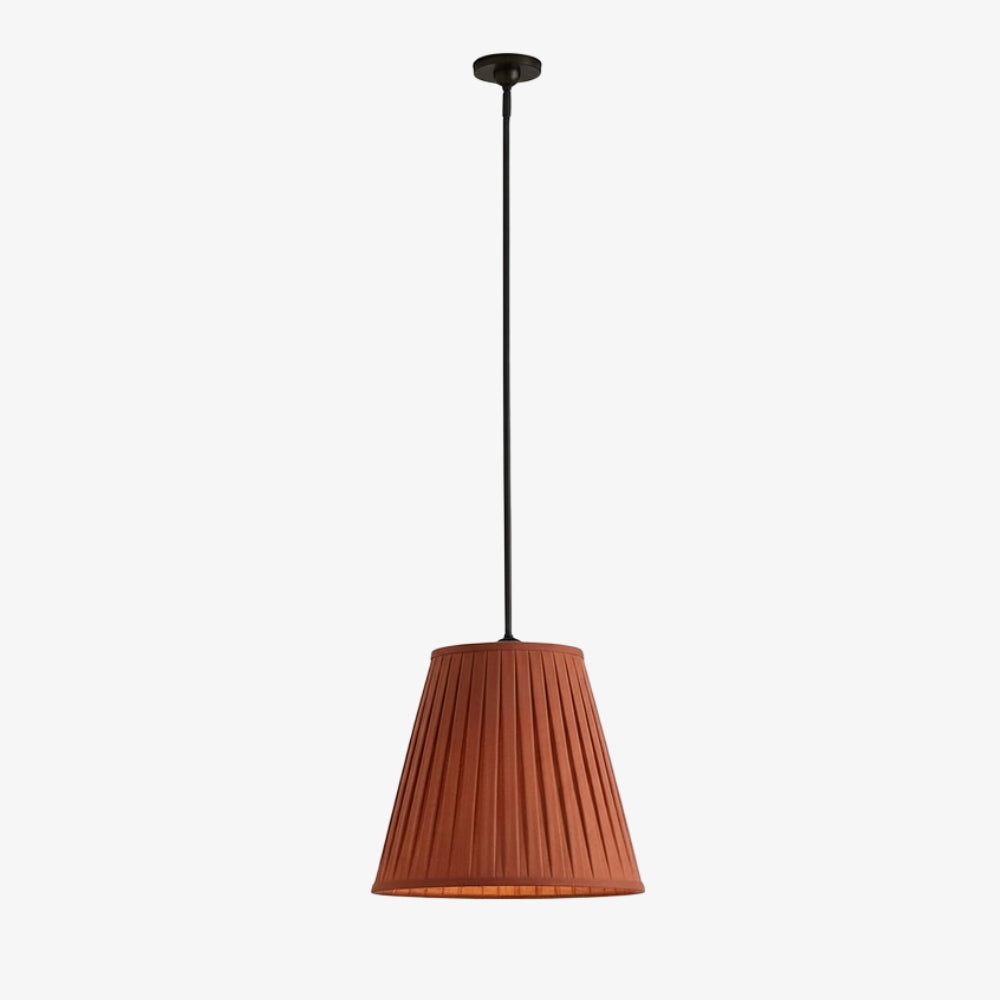 Luvora Modern Fabric Pleated Shade Pendant Lamp - Contemporary Elegant Decor Hanging Light