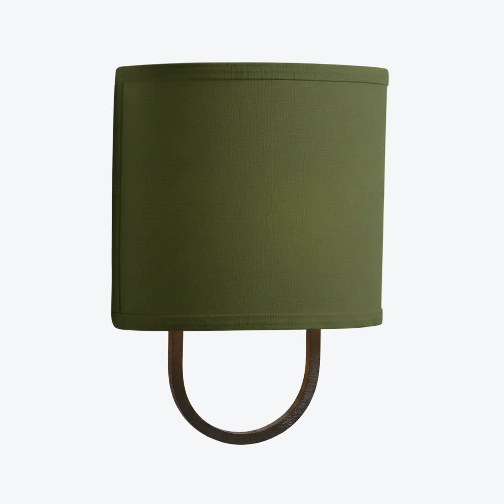 Nolvara Elegant Wall Light Featuring Soft Shade and Metal Arm