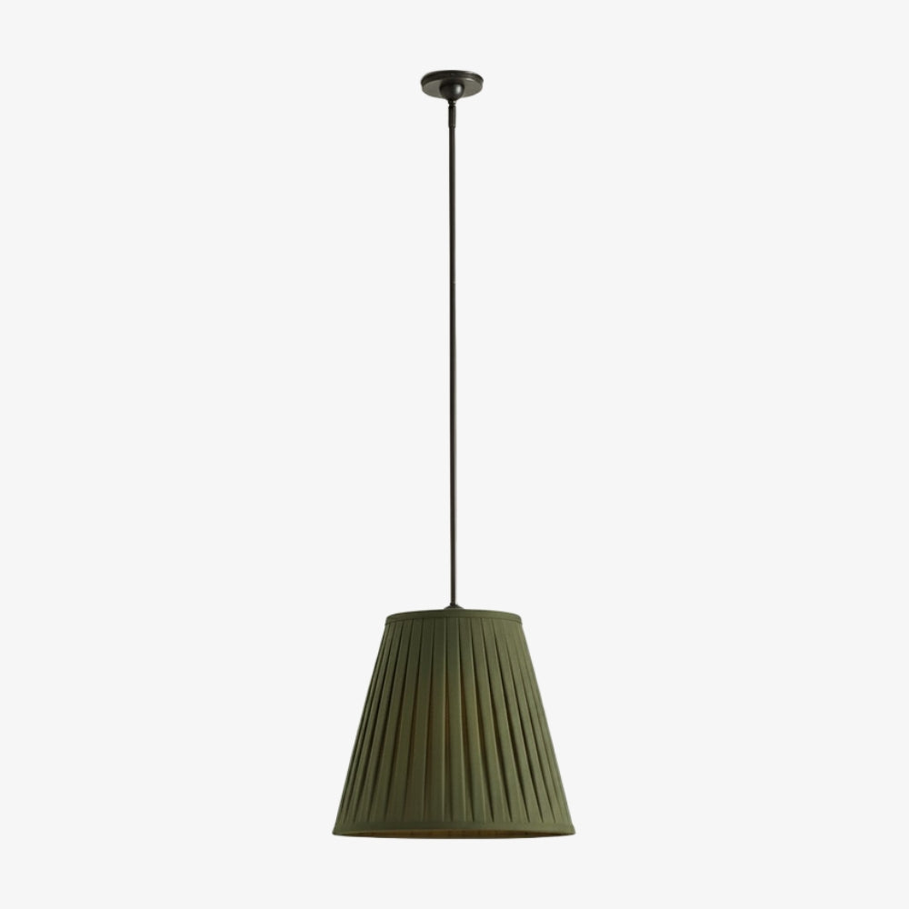 Luvora Modern Fabric Pleated Shade Pendant Lamp - Contemporary Elegant Decor Hanging Light