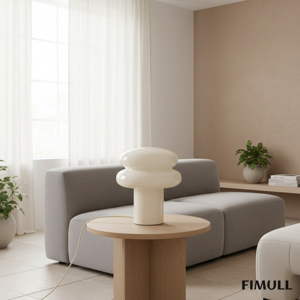 Orra Kleine Opal-Tischlampe - Pilzglaslampe fürs Wohnzimmer