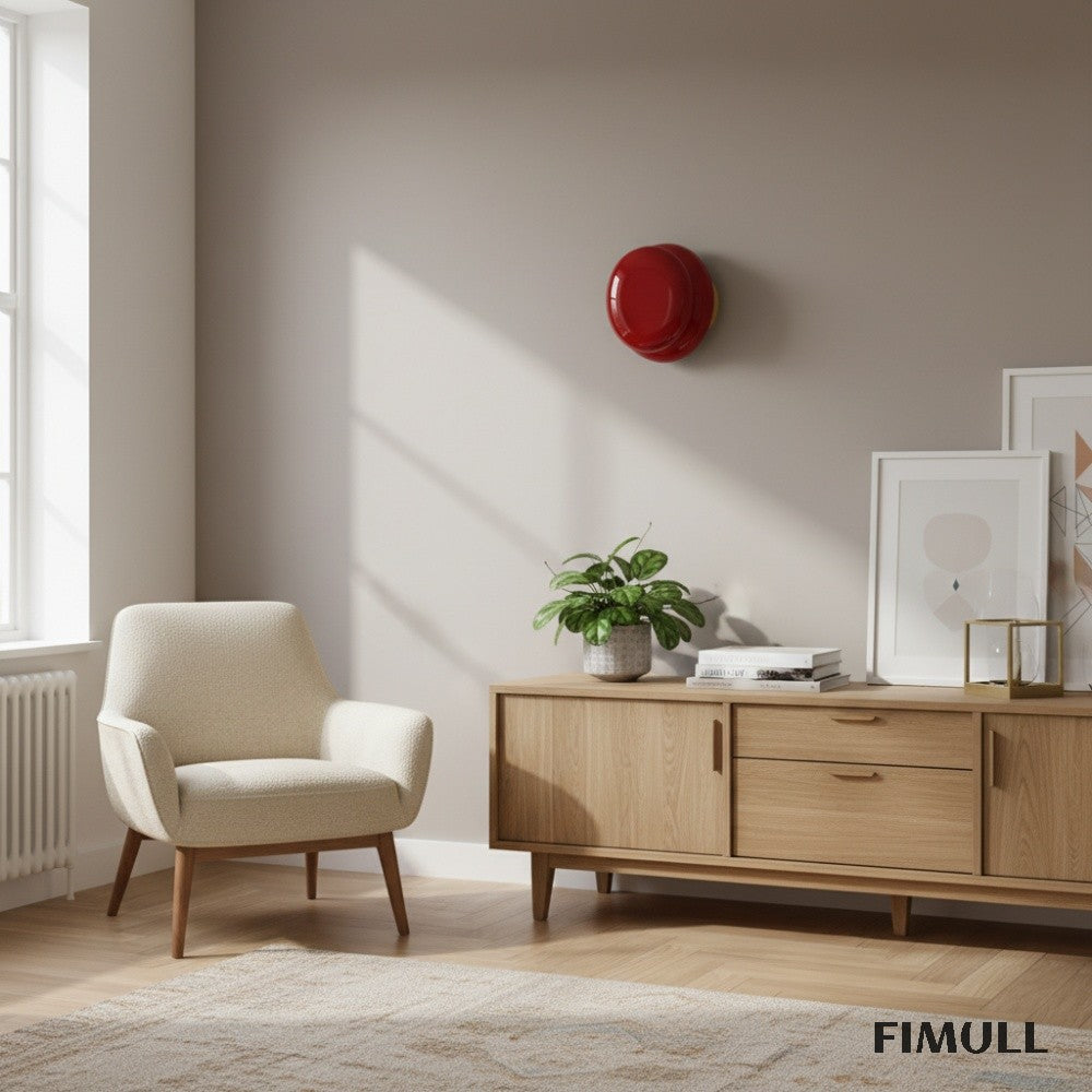 Orra Vintage Opalglas Wandlampe - Klassische runde Wandleuchte für Wohnzimmer