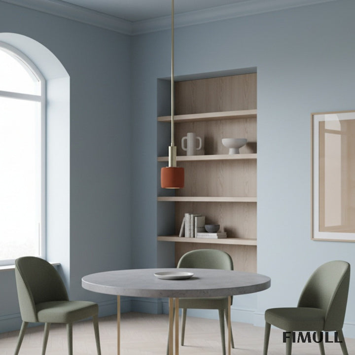 Cerova Modern Ivory Porcelain Pendant Light – Soft Organic Design for Kitchen Island