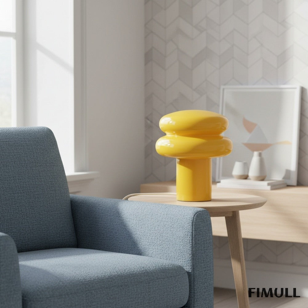 Orra Kleine Opal-Tischlampe - Pilzglaslampe fürs Wohnzimmer