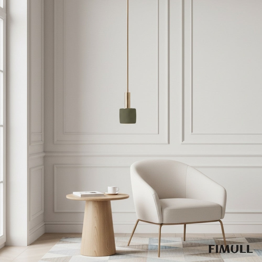 Cerova Modern Ivory Porcelain Pendant Light – Soft Organic Design for Kitchen Island