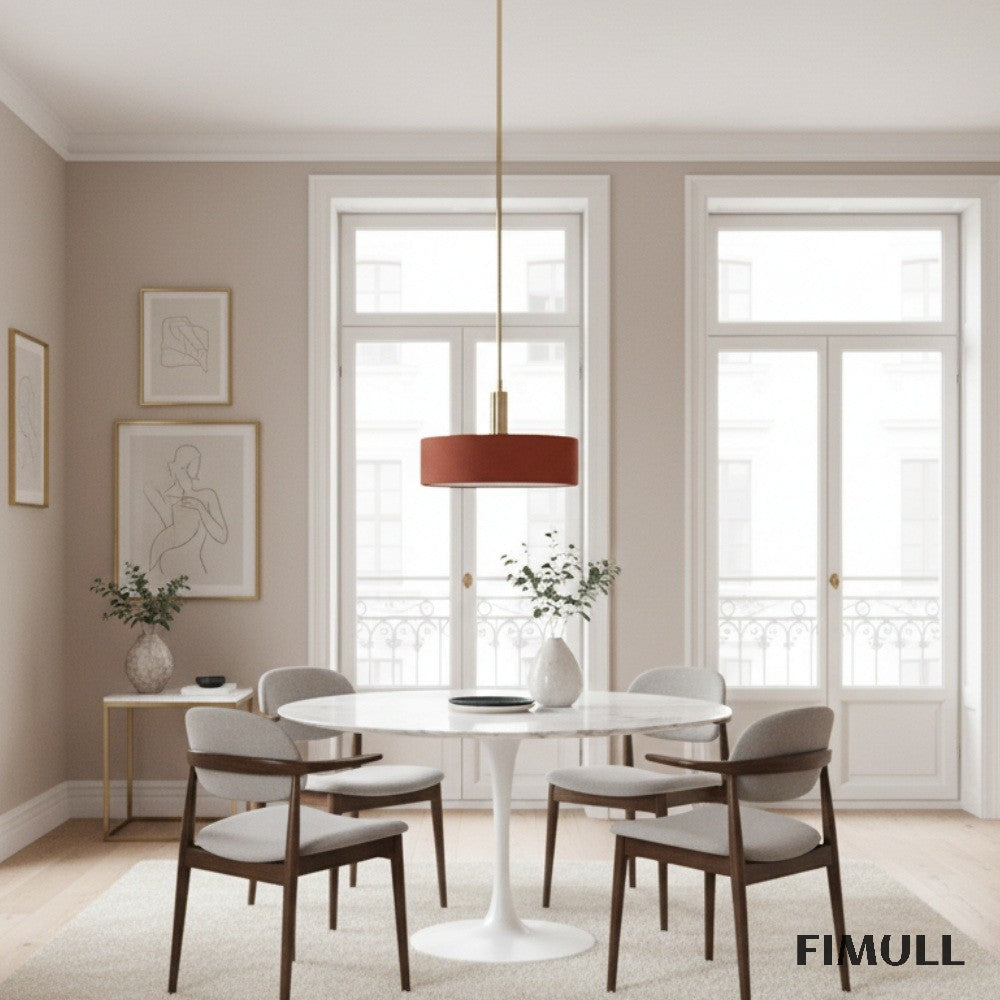 Cerova Modern Ivory Porcelain Pendant Light – Soft Organic Design for Kitchen Island