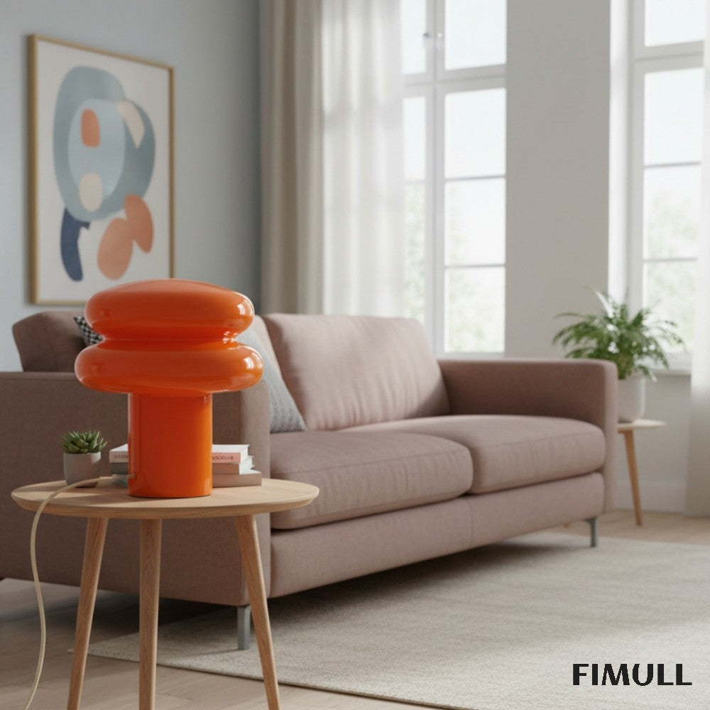 Orra Kleine Opal-Tischlampe - Pilzglaslampe fürs Wohnzimmer