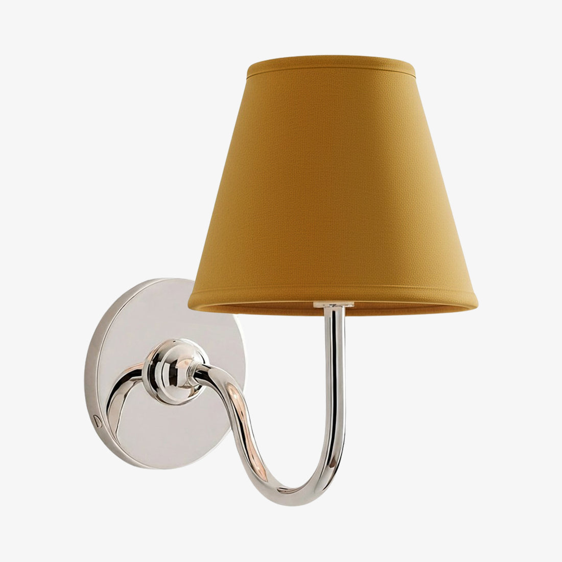 Luvora Pleated Shade Wall Lamp – Modern Brass Linen Lighting