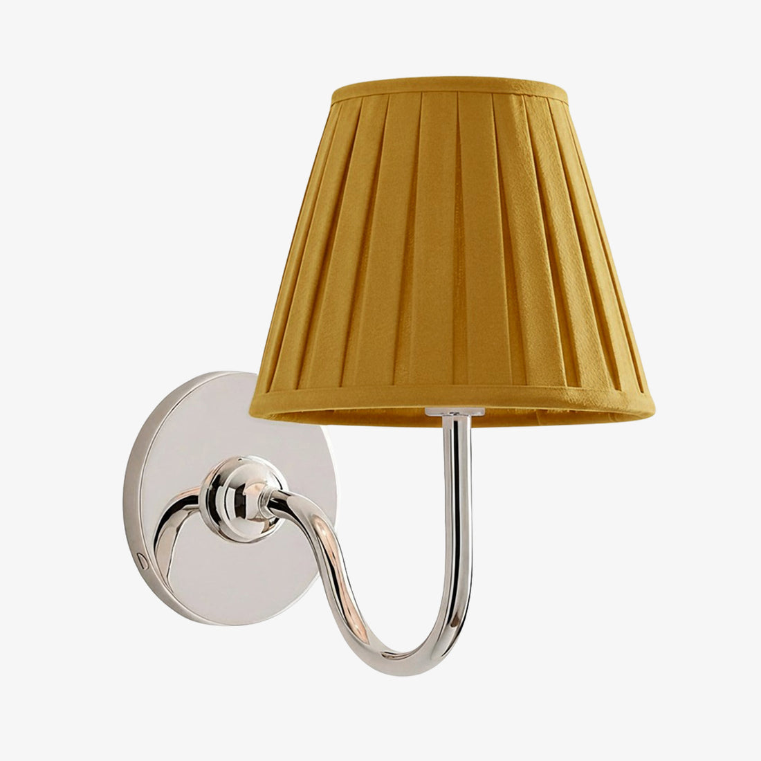 Luvora Pleated Shade Wall Lamp – Modern Brass Linen Lighting