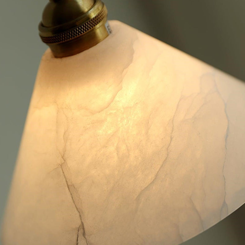 Minimalist Design Cone Alabaster Pendant Light
