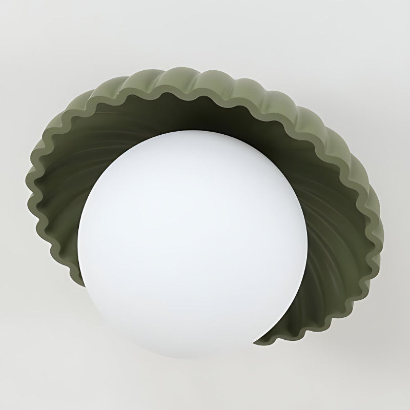 Resin UFO Modern Cream Ceiling Light