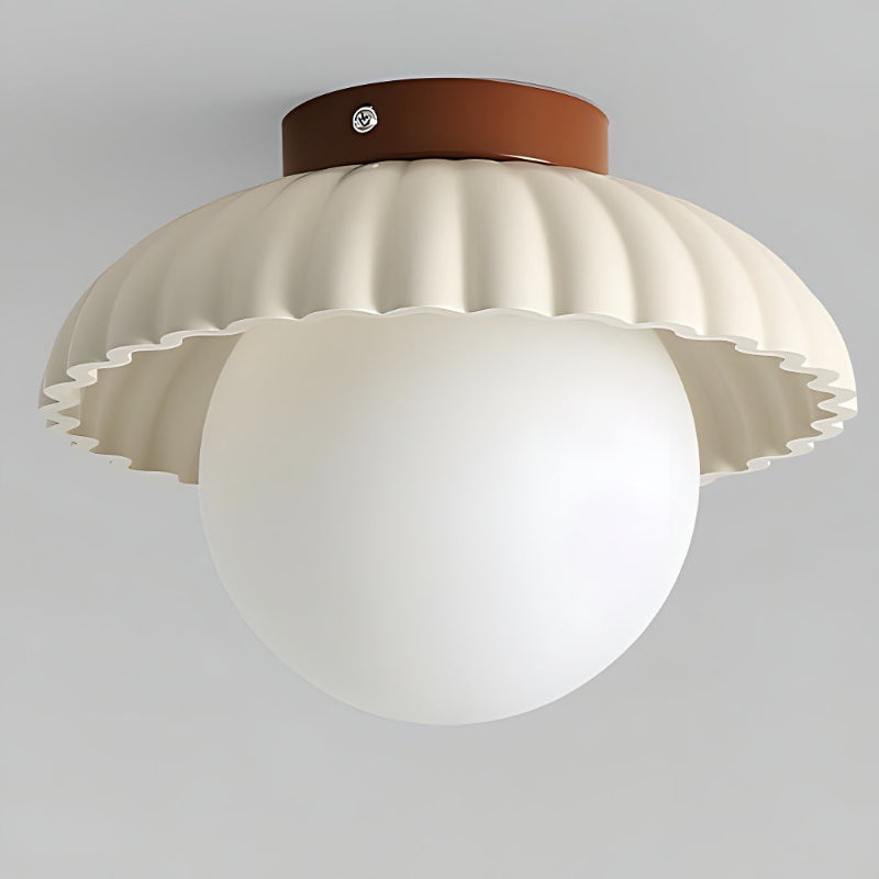 Resin UFO Modern Cream Ceiling Light