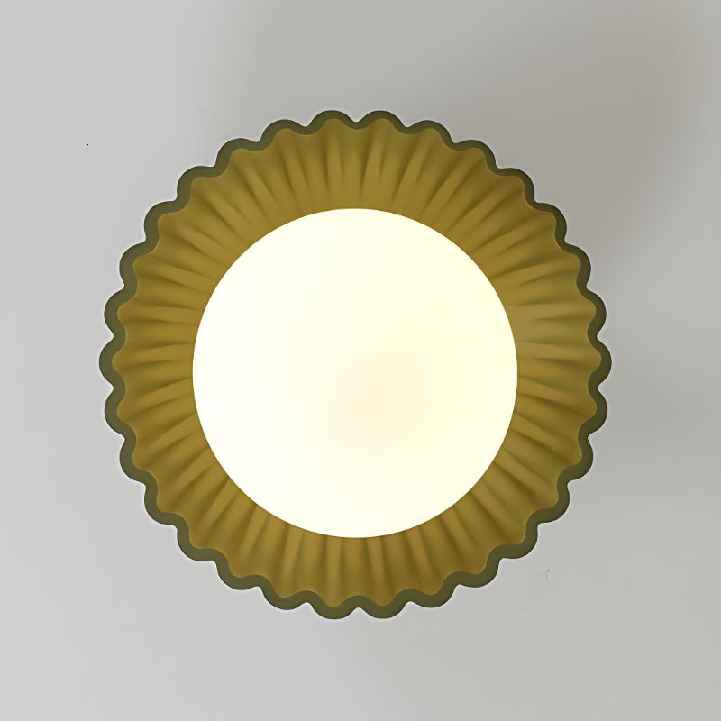 Resin UFO Modern Cream Ceiling Light