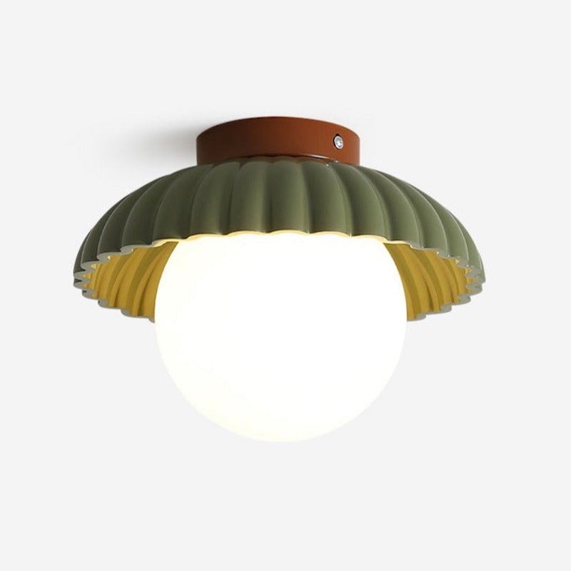 Resin UFO Modern Cream Ceiling Light