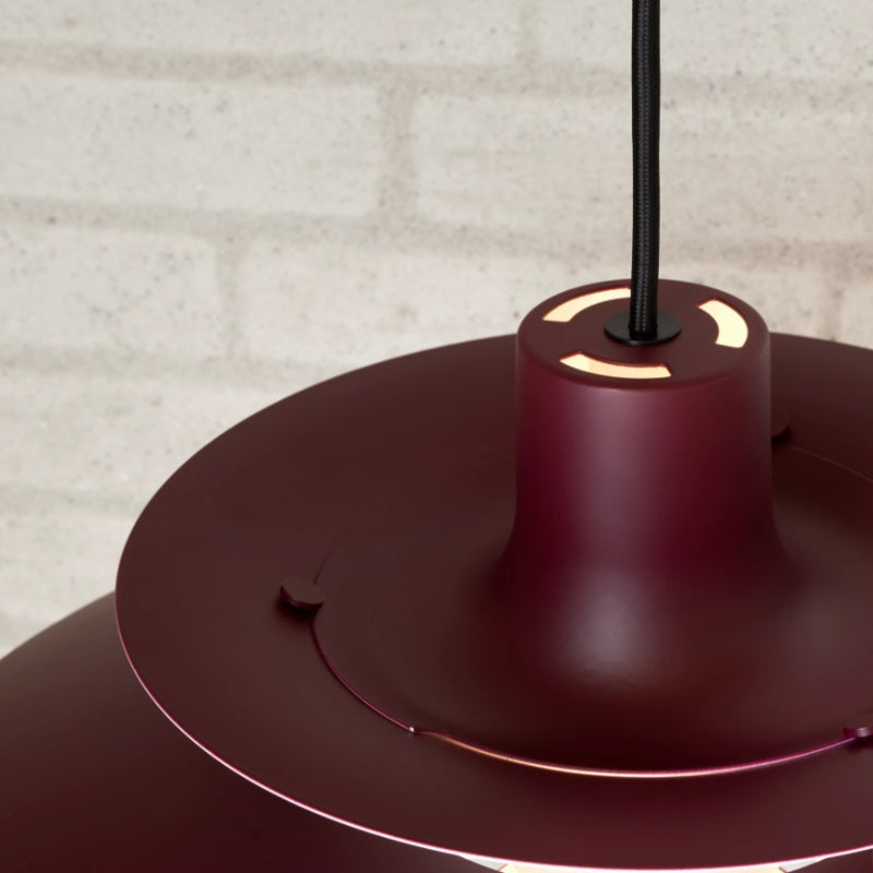 Danish Metal Pendant Light - Classic Multilayer Shade Lamp for Bedroom