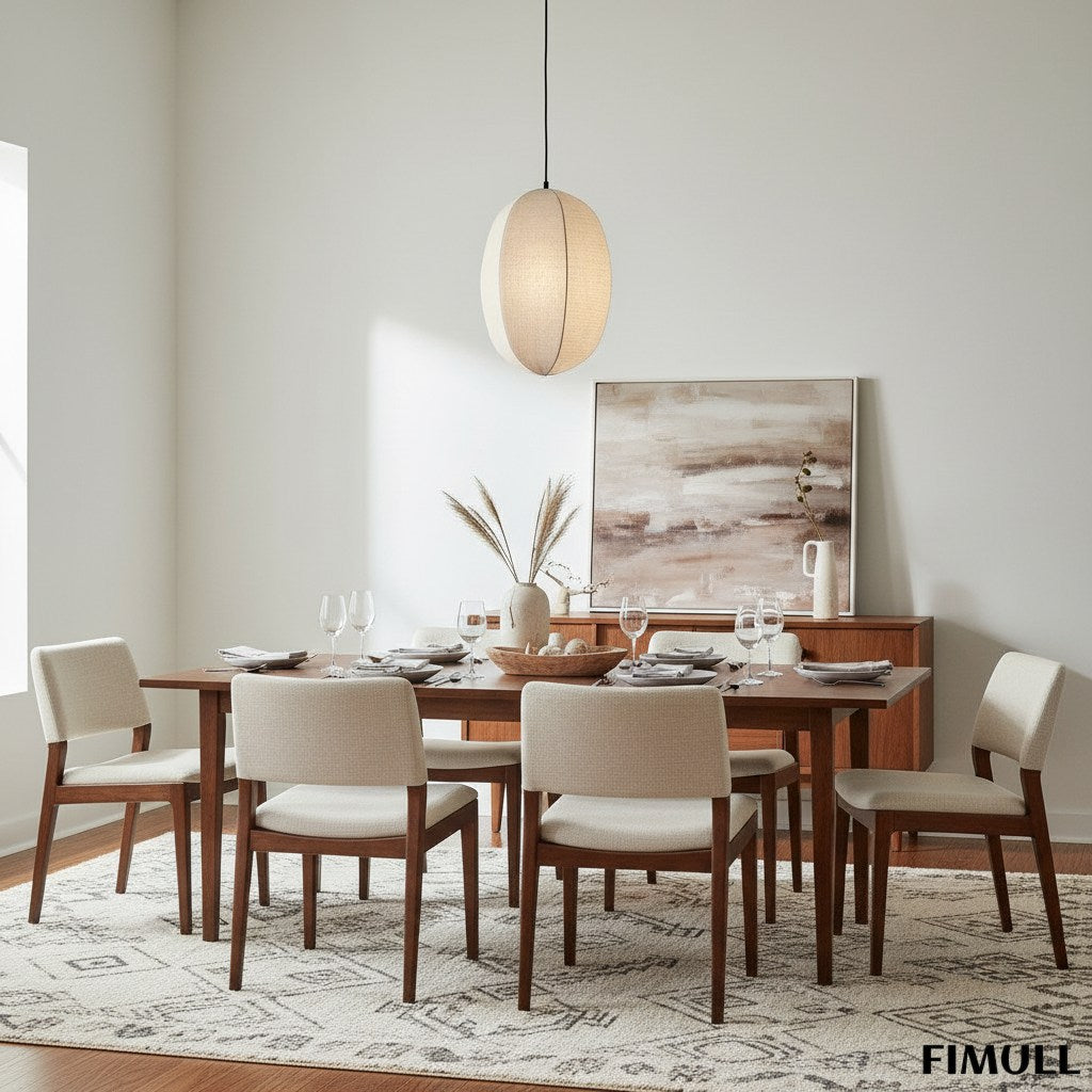 Diora Silk Texture Lantern Pendant Lamp - Contemporary Iron Hanging Light for Dining Room