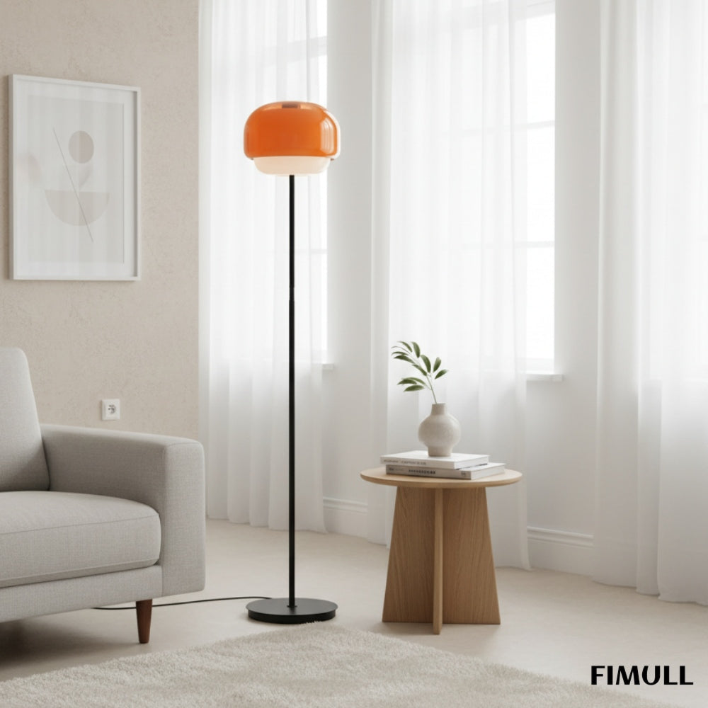 Clinco Modern Mushroom Floor Lamp - Colored Glass Design