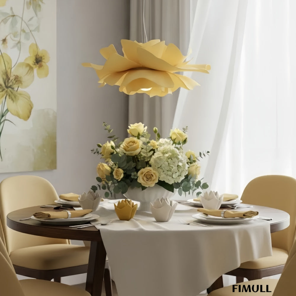 Lotus Flower Petal Pendant Light Nordic Style for Living Room