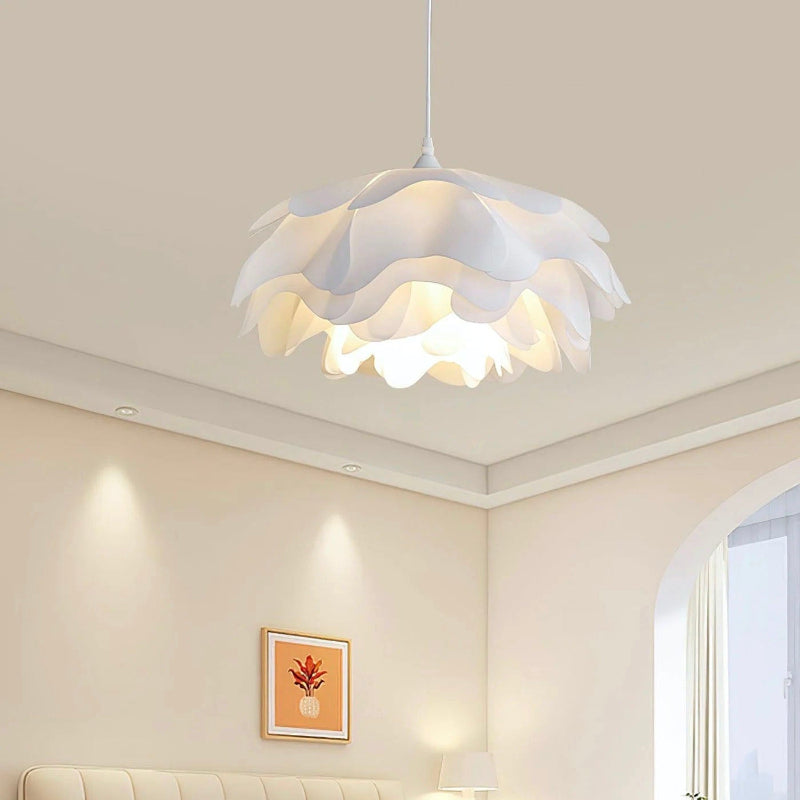Minimalist White Multi-layer Petal Pendant Lamp