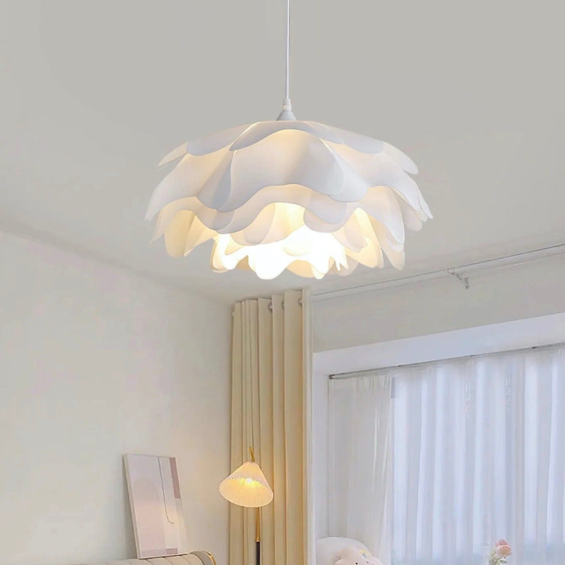 Minimalist White Multi-layer Petal Pendant Lamp