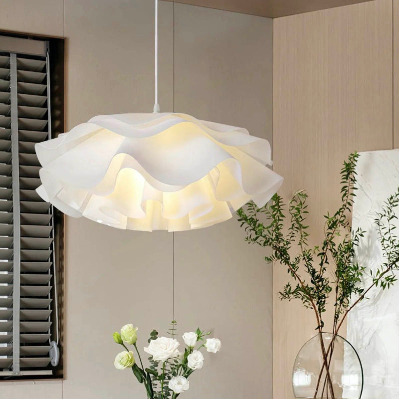 Minimalist White Multi-layer Petal Pendant Lamp