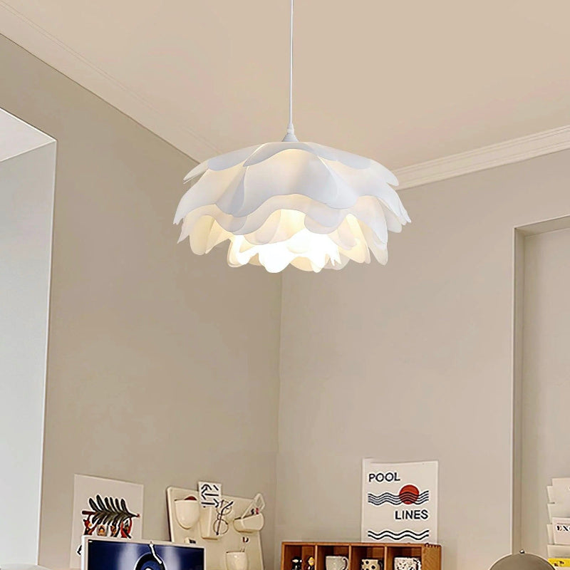 Minimalist White Multi-layer Petal Pendant Lamp