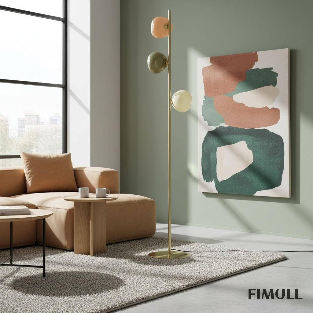 Opalglas-Stehlampe – Modernes Stehlicht