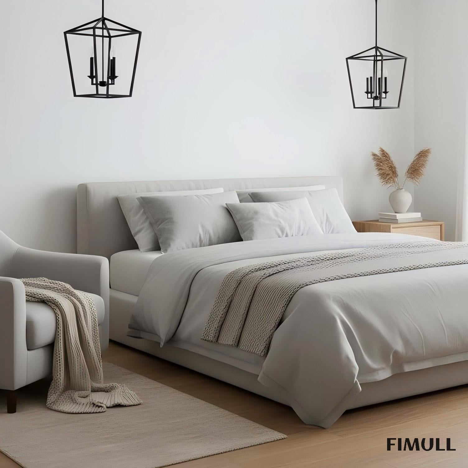 Rowan Brass Lantern Pendant Lamp - Modern Handcrafted Ceiling Fixture