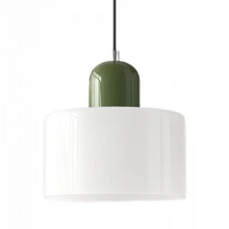 Morandi Style Glass Cylinder Pendant Light