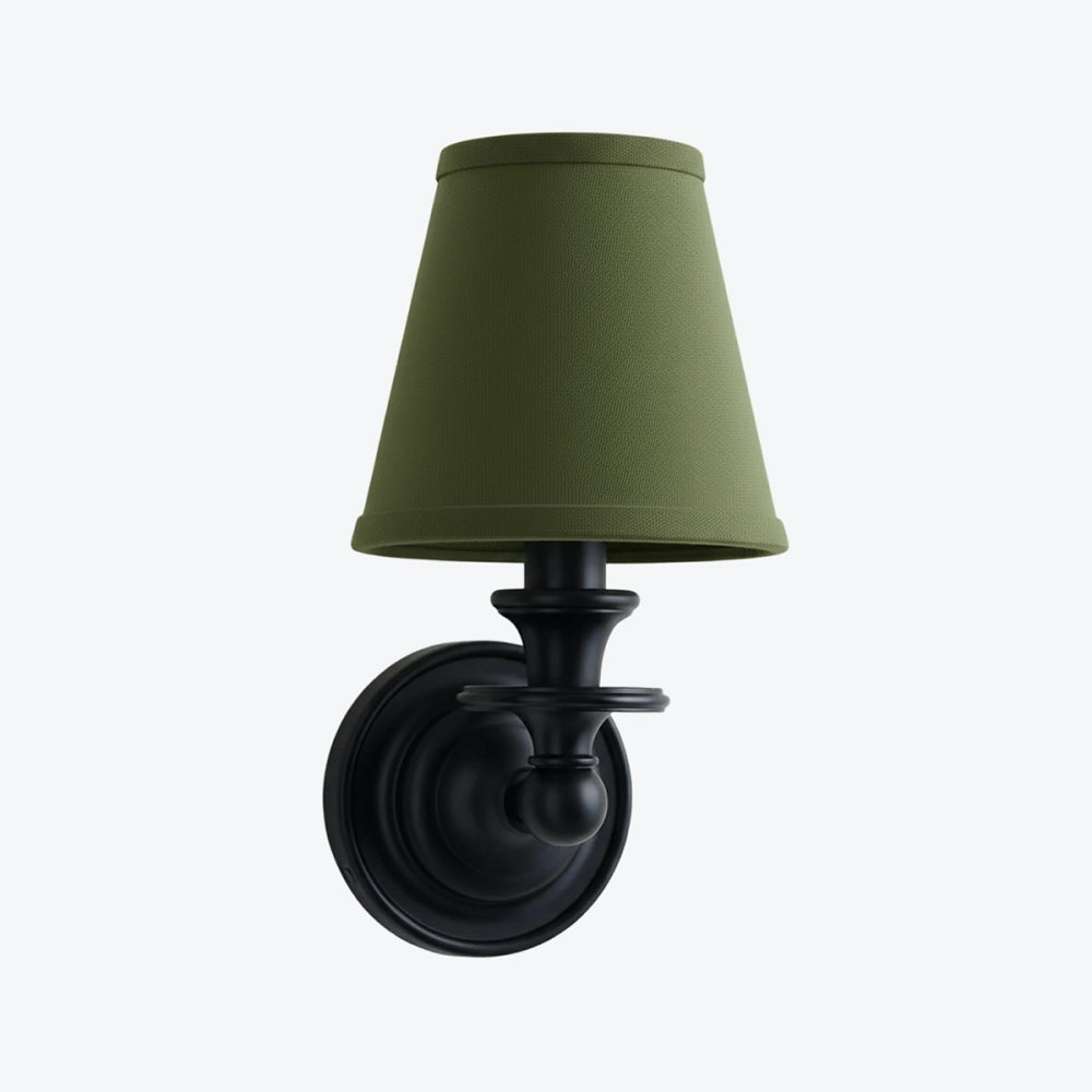 Kalvora Fabric Shade Wall Sconce - Stylish Accent Lighting for Bedroom & Hallway